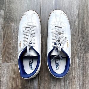 Puma Roma Women’s Sneakers. White/Blue. Size: US 6C (fits like a US 6.5)